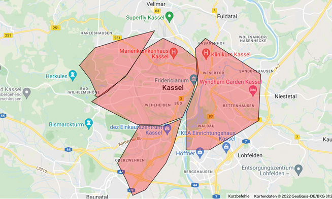 Fahrtkosten anhand einer Google Karte festlegen