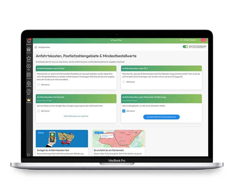 eCaupo Manager: die Verwaltungszentrale deines Liefershops